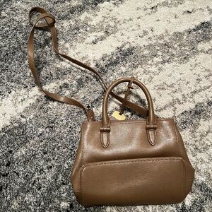 Lauren Ralph Lauren Tan Leather Handbag